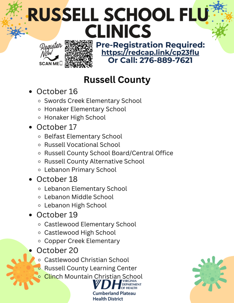 Russell County Flu Clinics