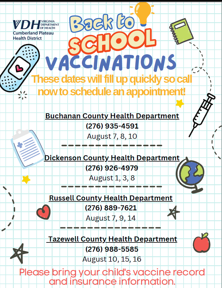 Back to School Vaccinations Flyer